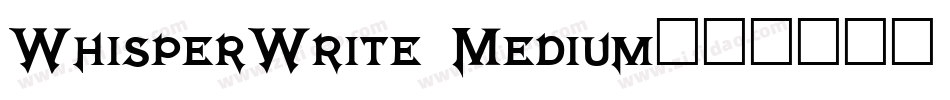 WhisperWrite Medium字体转换